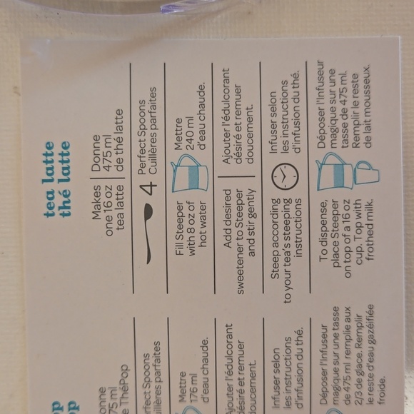 🫖 New David's Tea clear Steeper 18 oz NWT - Picture 8 of 10